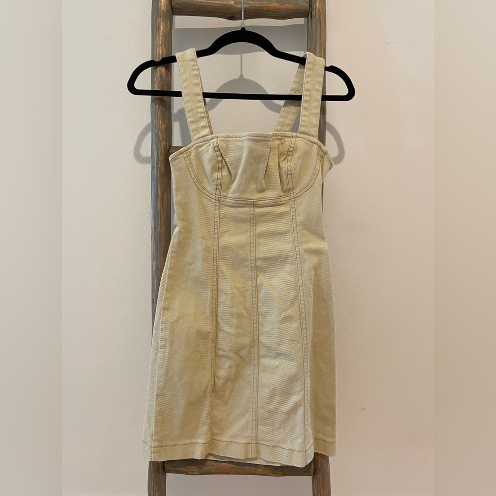 Urban Outfitters XS Golden Hour Structured Denim Mini Dress